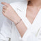 Pulsera de Plata Esterlina 925 con Diamantes y Cierre Ajustable - Diseño Elegante
