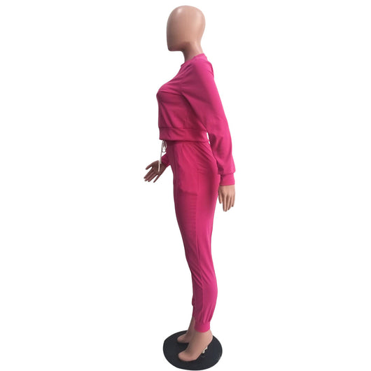 Conjunto Deportivo Casual para Mujer: Sudadera Oversize y Pantalón con Cordón - Image 15
