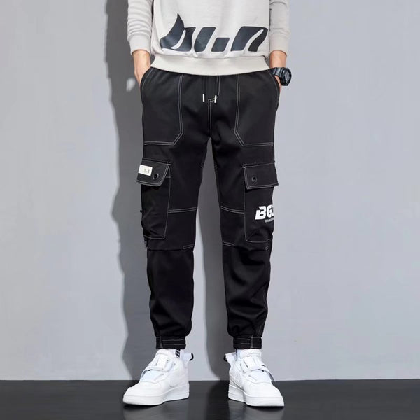 Pantalones Hip Hop Sueltos de Tendencia para Hombre - Primavera - Image 4