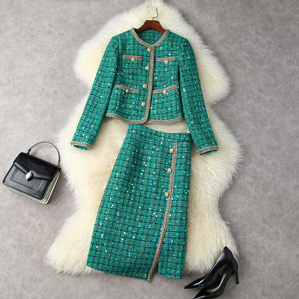 Traje Falda Entallada de Cintura Alta - Image 6