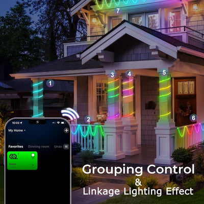 Cinturón Luminoso 360° de Malla Flexible con Luz Neón Multicolor Impermeable - Image 19