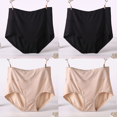 Pack 4 Pantaletas Cintura Alta Viscosa Suave Colores Lisos Mujer - Image 10