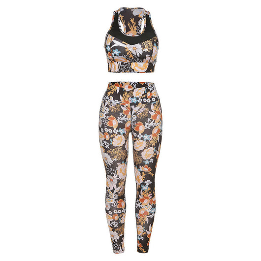 Ropa de Yoga Estampada Ajustada - Image 11
