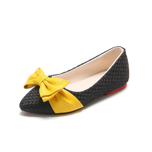 Zapatos de Cuero para Niñas con Moño - Estilo Princesa Punta Fina - Image 2