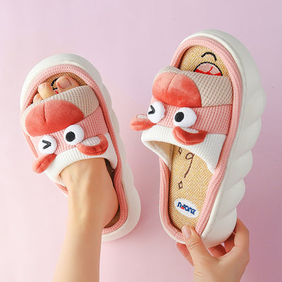 Pantuflas de Lino para Mujer Suela Gruesa Cuatro Estaciones - Image 22