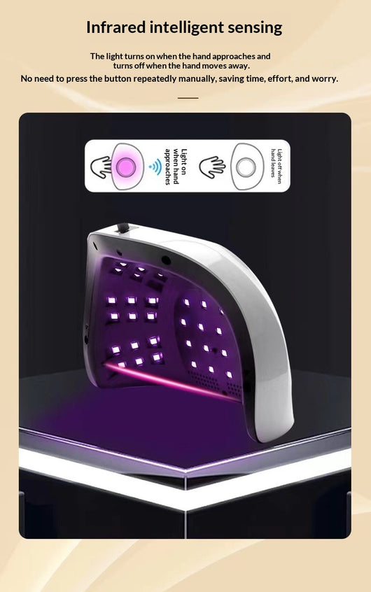 Lámpara LED UV de 256W con Secado Ultra Rápido e Incrustaciones de Diamante - Image 13