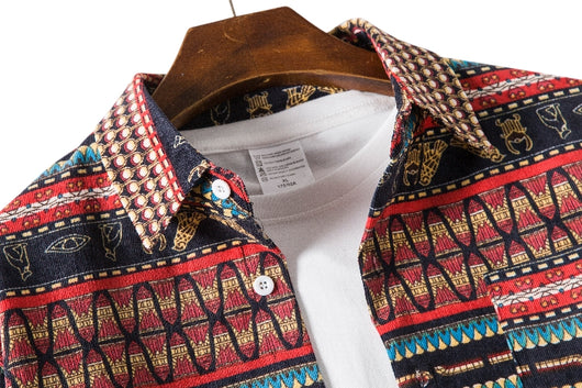 Camisa Étnica Holgada Talla Plus - Estilo Casual Versátil - Image 16