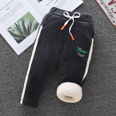 Pantalones de Algodón para Niños y Niñas con Forro Térmico Triple Capa - Image 12