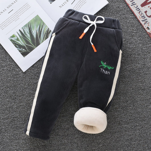 Pantalones de Algodón para Niños y Niñas con Forro Térmico Triple Capa - Image 12
