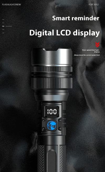 Linterna Láser LED de Largo Alcance con Pantalla LCD Digital para Exterior - Image 13