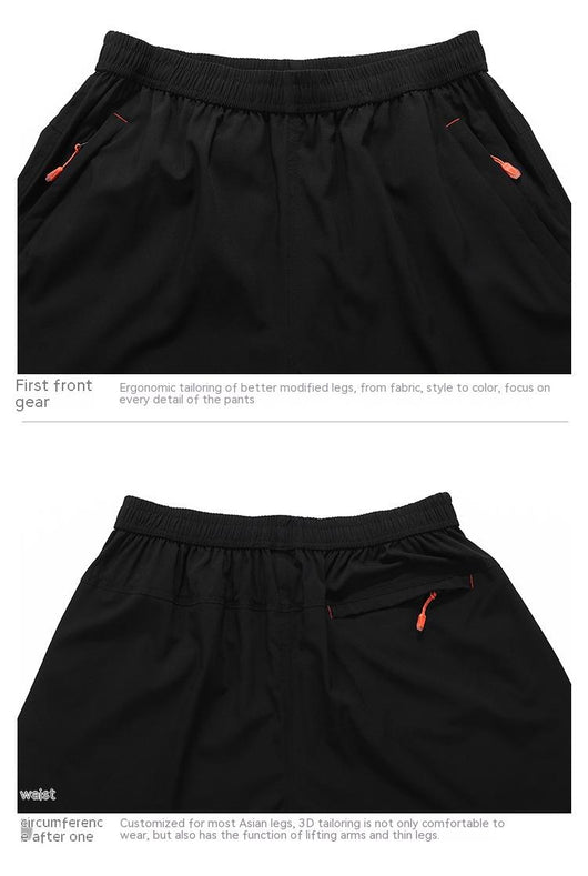 Shorts Deportivos para Hombre Sueltos Secado Rápido Capris para Correr - Image 4