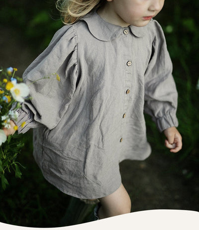 Blusa Princesa Niña Cuello Muñeca Algodón y Lino - Image 25
