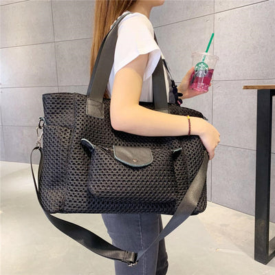 Bolsa de Viaje Oxford con Malla Grande Capacidad y Correa de Hombro - Image 9