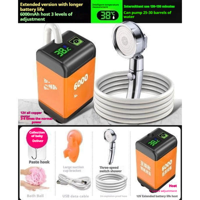 Ducha Portátil Eléctrica para Exterior - Esponja Milagrosa para Toda la Familia - Image 6