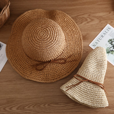 Sombrero de Paja para Playa y Viajes - Protección Solar Versátil - Image 7