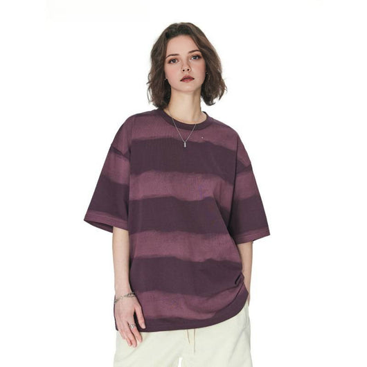 Playera de Algodón para Hombre con Diseño Tie-Dye y Rayas - Image 3