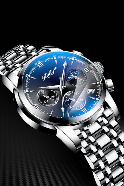 Reloj Hombre Acero Inoxidable Resistente al Agua con Calendario y Luz - Image 27