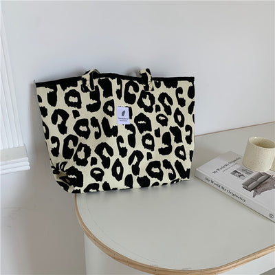 Bolso de Lona con Estampado Animal y Gran Capacidad - Image 2
