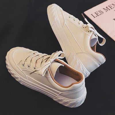 Tenis Blancos Casuales Planos - Estilo Urbano Minimalista - Image 11