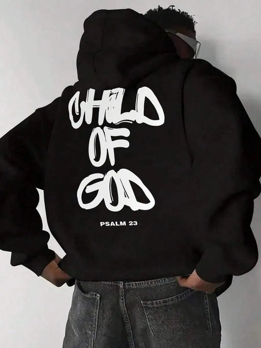 Sudadera Hombre con Estampado de Letras y Forro Polar Cálido - Image 9