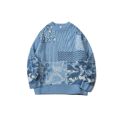 Suéter Tejido Holgado de Manga Larga Unisex - Image 17