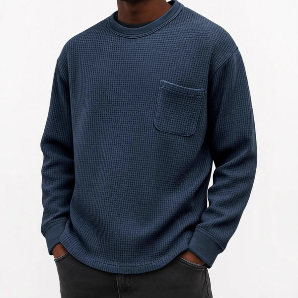 Sudadera Casual Cuello Redondo Manga Larga Talla Grande para Hombre