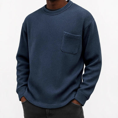 Sudadera Casual Cuello Redondo Manga Larga Talla Grande para Hombre