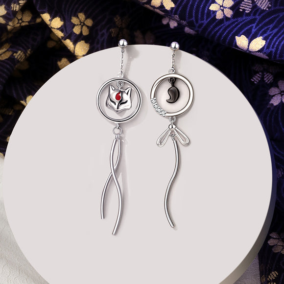 Aretes de Plata Temperamento Clásico Aguja Fina