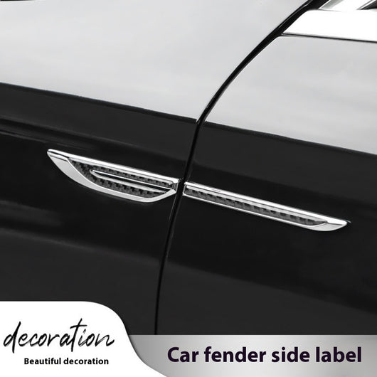 Adhesivo Lateral de Fibra de Carbono con Hoja Metálica - Personalidad Automotriz - Image 2