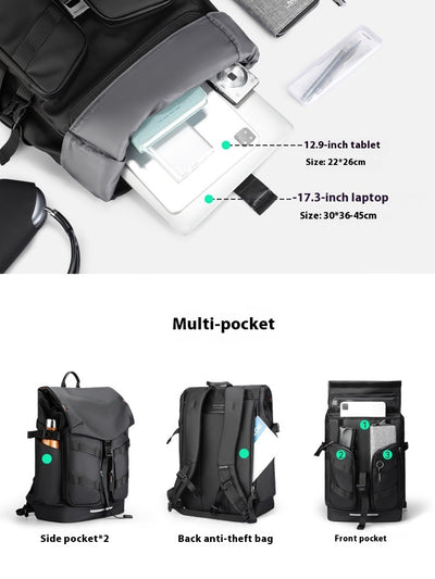 Mochila Casual de Viaje para Hombre - Diseño Moderno y Funcional - Image 3