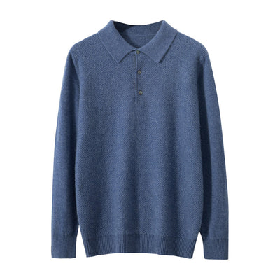 Suéter Polo de Cashmere para Hombre - Tejido Premium - Image 11