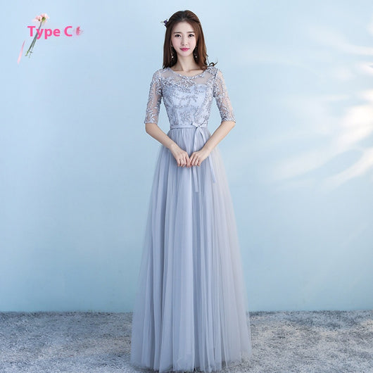 Vestido Largo Azul para Damas de Honor - Elegancia para Bodas y Eventos - Image 7