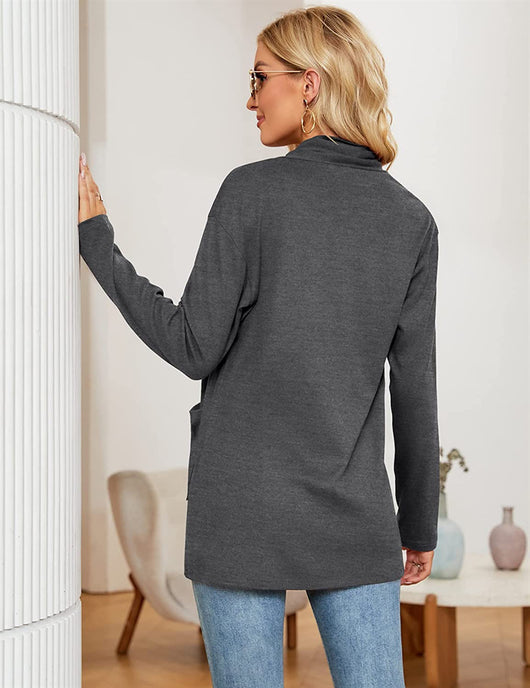 Cardigan Suelto Casual para Mujer con Bolsillos - Image 19
