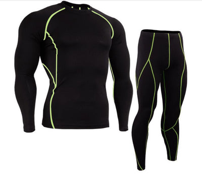 Conjunto Deportivo Ajustado de Manga Larga Secado Rápido para Hombre - Image 10