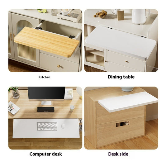 Extensión de Escritorio con Cajón sin Perforación - Soporte Ergonómico Plegable - Image 2