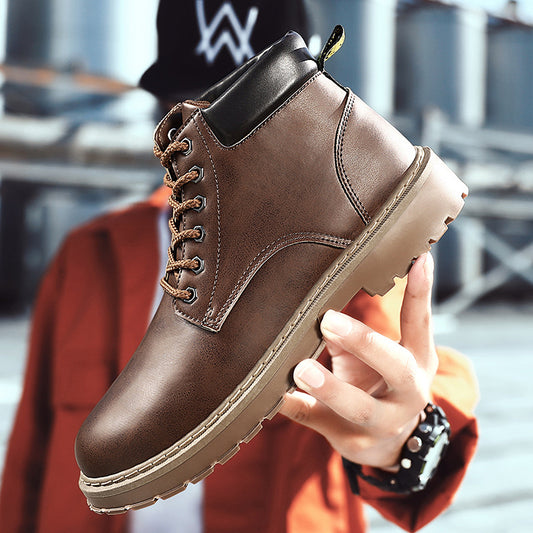 Botas Martin Altas para Hombre Estilo Británico Retro - Image 2