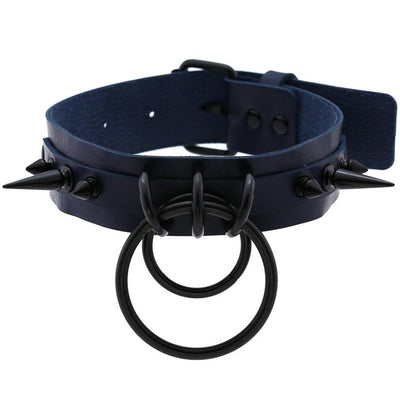 Collar Choker Punk con Remaches y Hebilla - Unisex Negro - Image 28