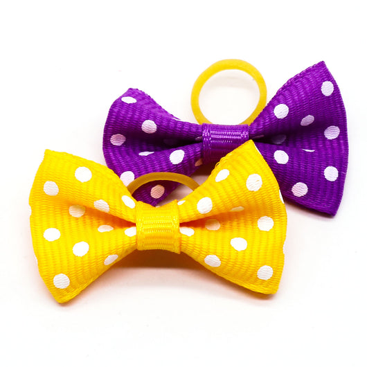 Moño Elástico con Lunares para Mascotas - Accesorios Floral para Perros y Gatos - Image 5