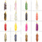 Dorado Copper Wire And Chain Vidrio Light Marrón