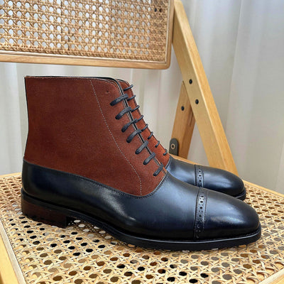 Zapatos de Cuero Premium con Diseño Triarticulado y Bloques de Color para Hombre - Image 12