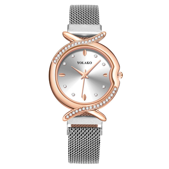Reloj de Cuarzo para Mujer con Cristales de Diamante