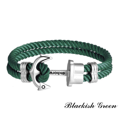 Pulsera de Ancla para Parejas - Cuerda Ajustable con Estilo Moderno - Image 4