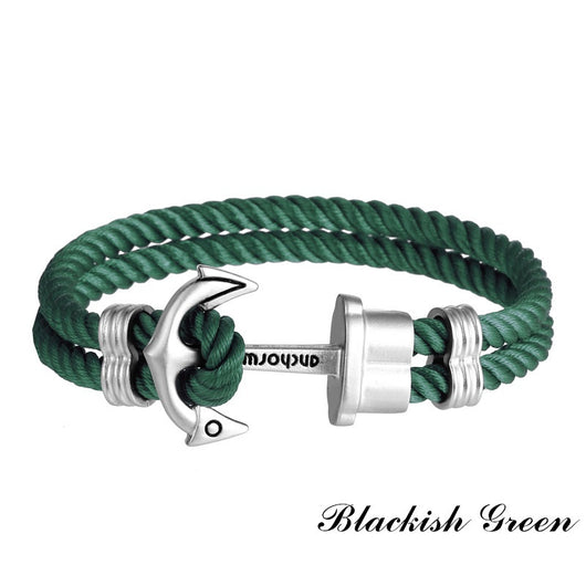 Pulsera de Ancla para Parejas - Cuerda Ajustable con Estilo Moderno - Image 4