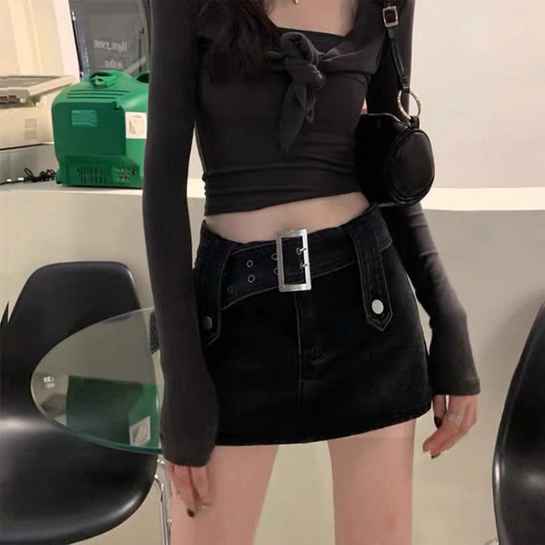 Pantalón Corto Culottes de Talle Alto - Estilo Minimalista - Image 3