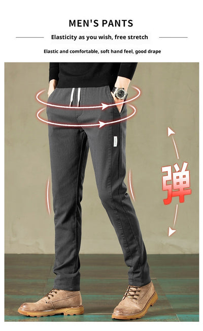 Pantalones Deportivos Rectos Elásticos para Hombre - Image 28