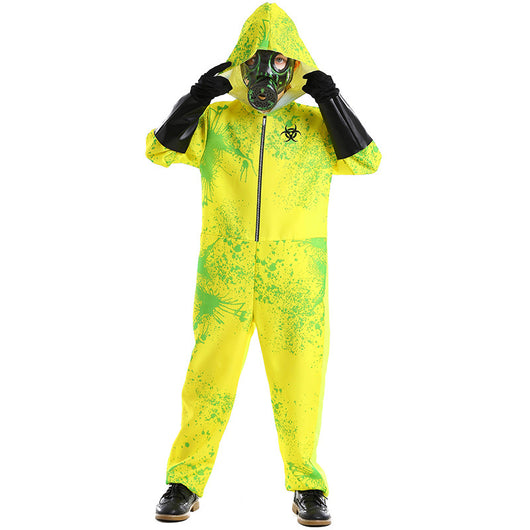 Disfraz de Protección Biológica con Estampado Zombie para Juego de Rol - Image 3