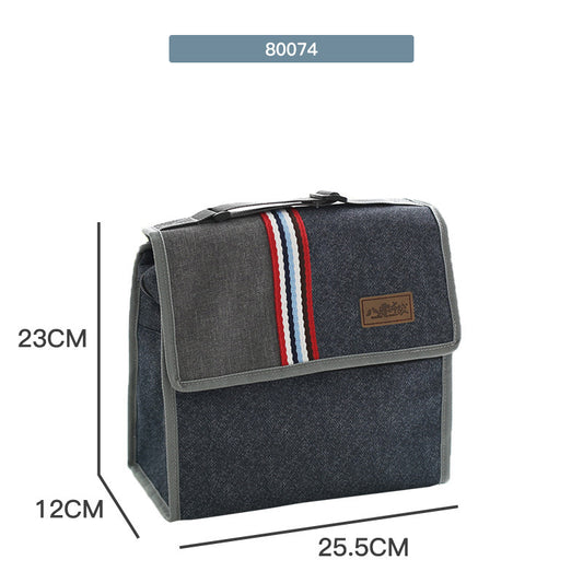 Bolsa Térmica Portátil Redonda para Almuerzo de Oficina - Image 2