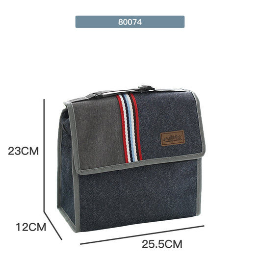 Bolsa Térmica Portátil Redonda para Almuerzo de Oficina - Image 2