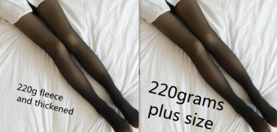 Leggings Térmicos Translúcidos Talla Grande con Forro Polar para Invierno - Image 9