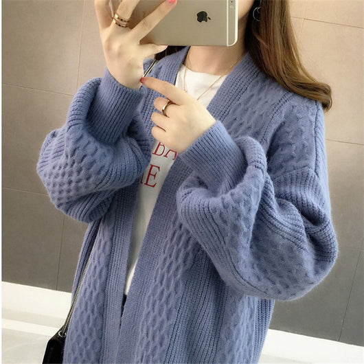 Cardigan de Punto Holgado para Mujer - Image 17